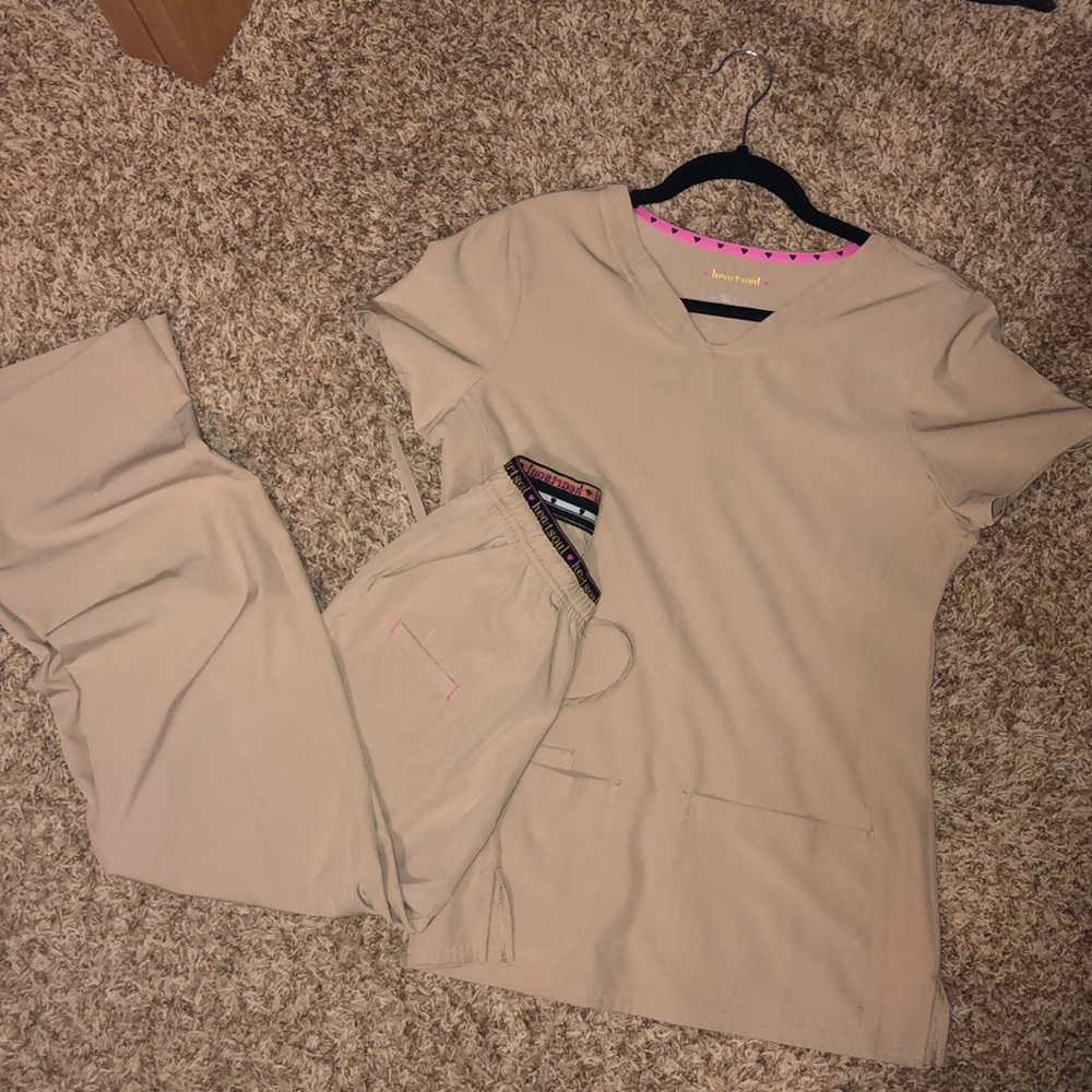Small, petite pant, scrub set - heart & soul brand